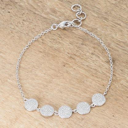 Disk Ornament Charm Bracelet