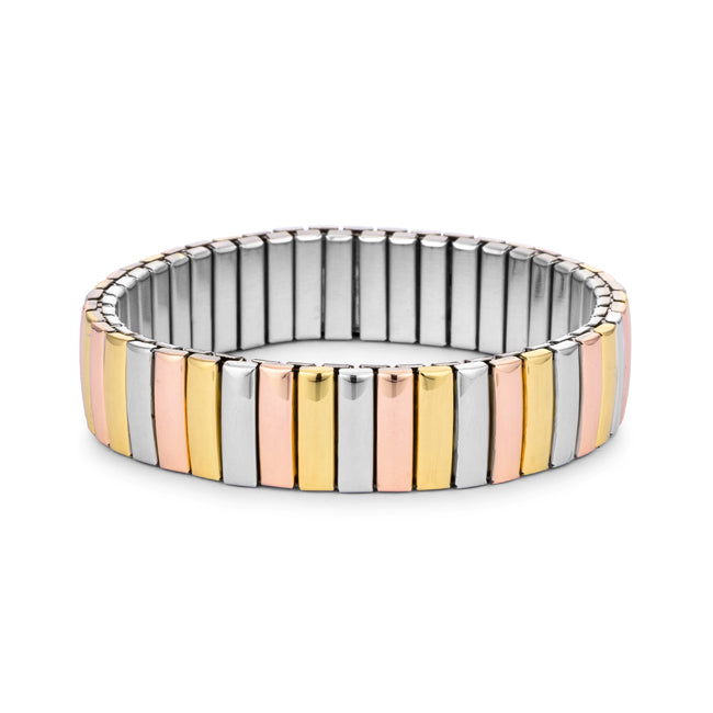 Pastel-Tone Steel Flexible Bracelet