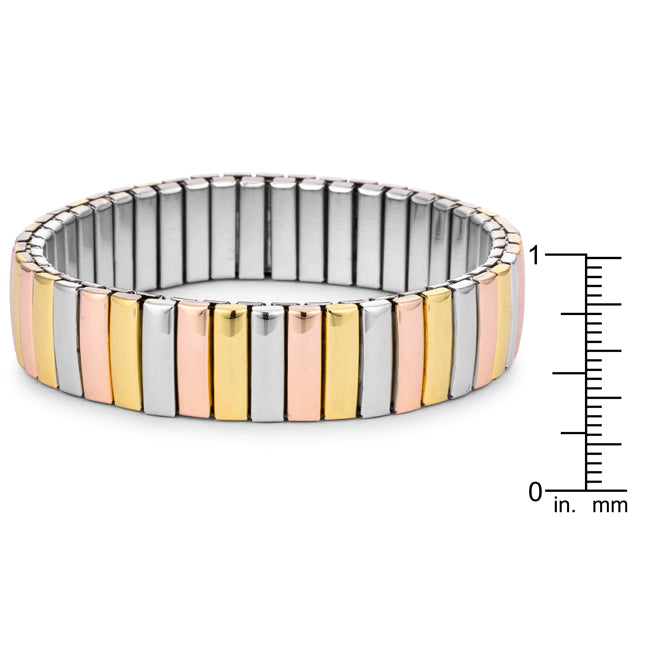 Pastel-Tone Steel Flexible Bracelet