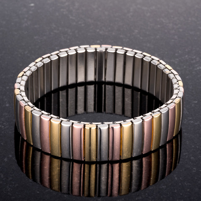 Pastel-Tone Steel Flexible Bracelet