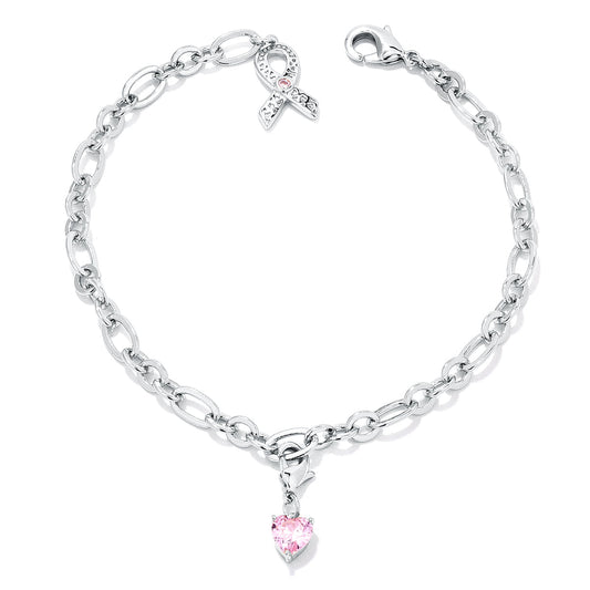 Pink Ribbon Awareness Bracelet