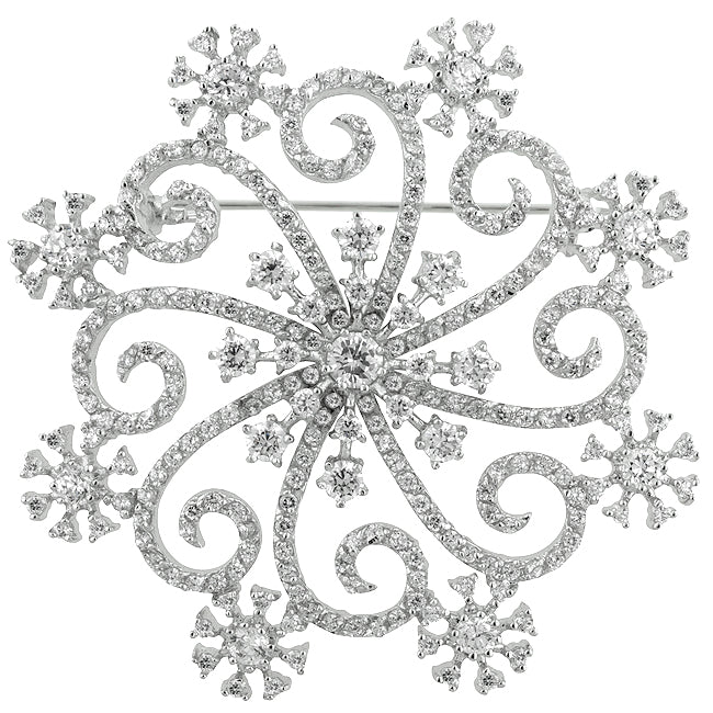 Winter Wonderland Snowflake Brooch