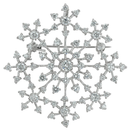 Winter Wonderland Snowflake Brooch