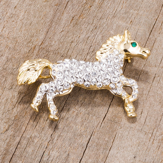 Spirit the Stallion Horse Brooch