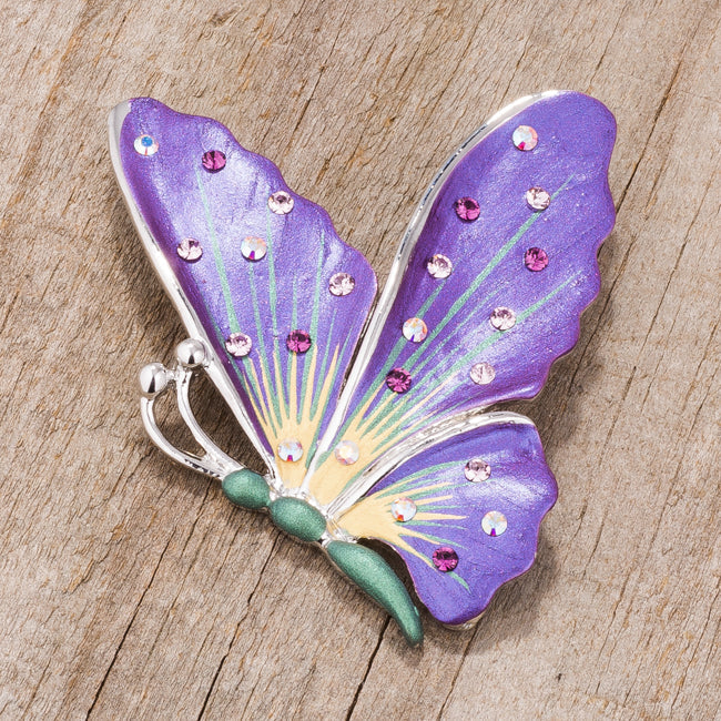 Vibrant Flutter Fly Brooch