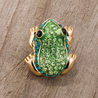 Green Luck Charm Brooch