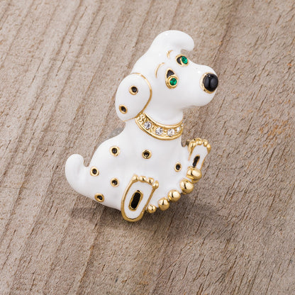 Sweet Spotted Dalmatian Brooch