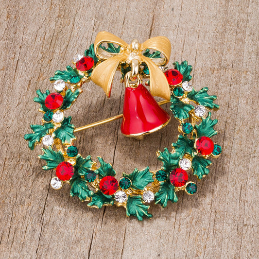 Flamboyant Christmas Spirit Brooch