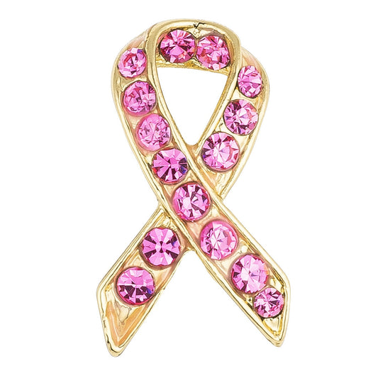 Pink Ribbon Awareness Brooch