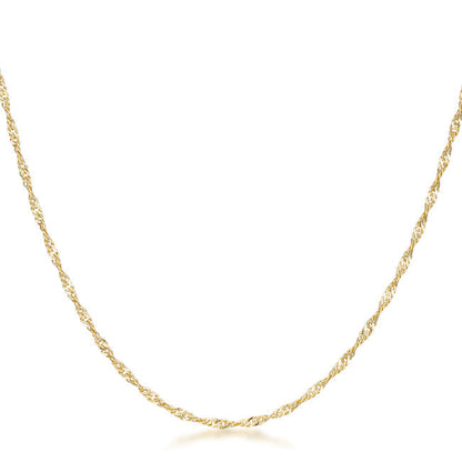 Minimalistic Twisted Curb Chain Necklace