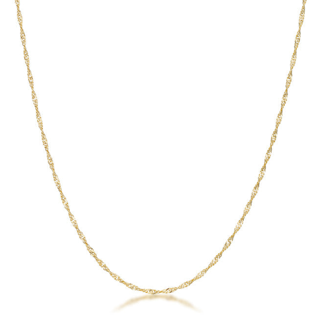 Minimalistic Twisted Curb Chain Necklace