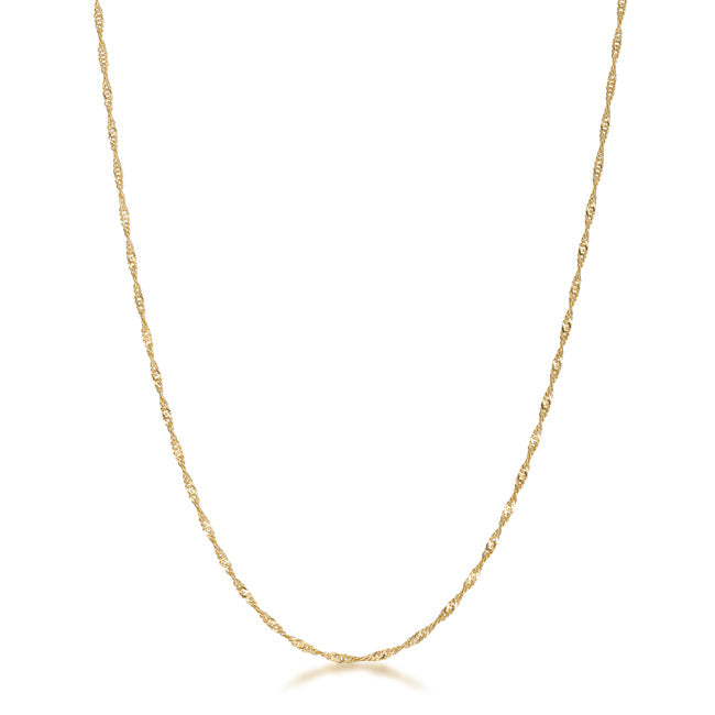 Minimalistic Twisted Curb Chain Necklace