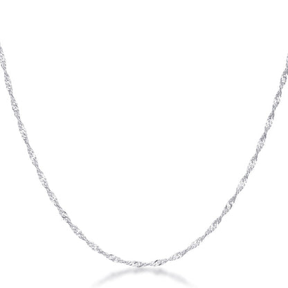 Minimalistic Twisted Curb Chain Necklace