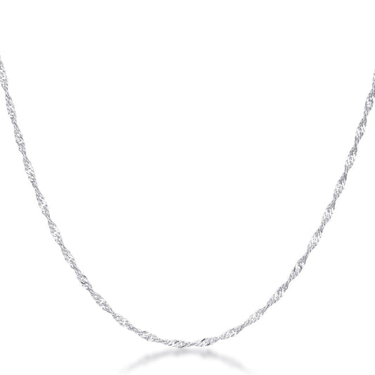 Minimalistic Twisted Curb Chain Necklace