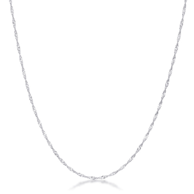 Minimalistic Twisted Curb Chain Necklace