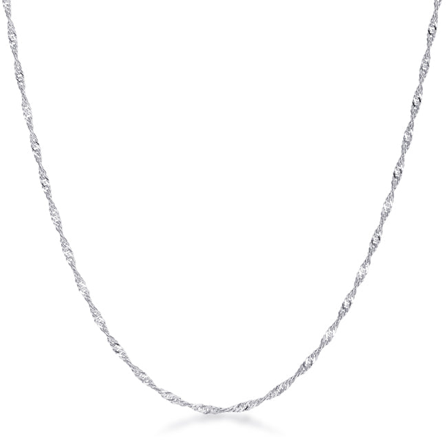 Minimalistic Twisted Curb Chain Necklace