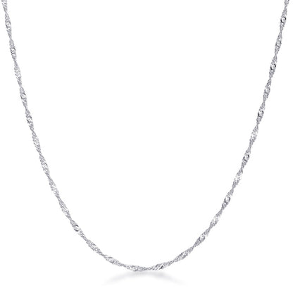 Minimalistic Twisted Curb Chain Necklace