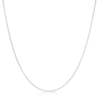 Sterling Silver Cable Link Chain Necklace