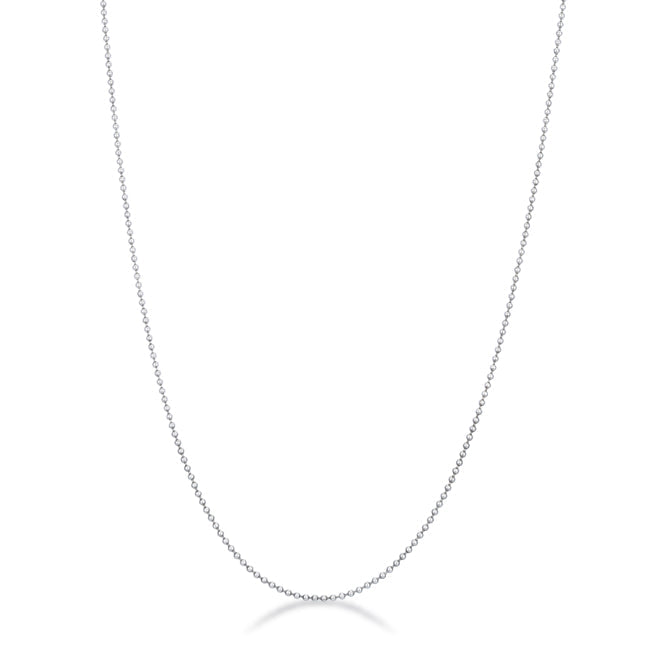 Minimalistic Beaded Chain Necklace