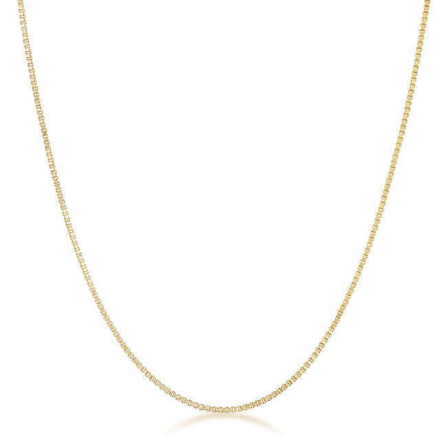 Minimalistic Gold Venetian Chain Necklace