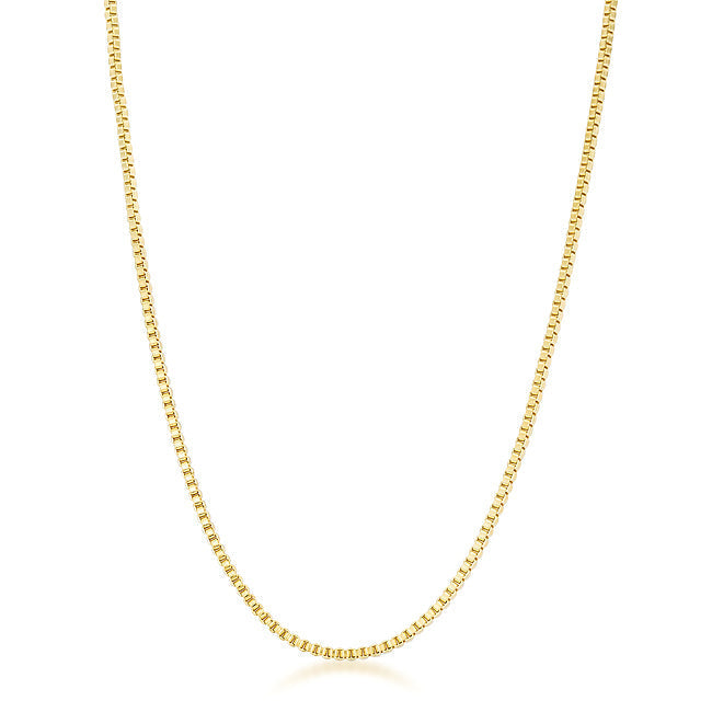 Minimalistic Gold Venetian Chain Necklace