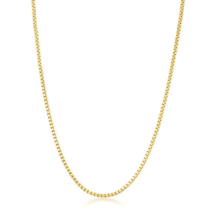 Minimalistic Gold Venetian Chain Necklace