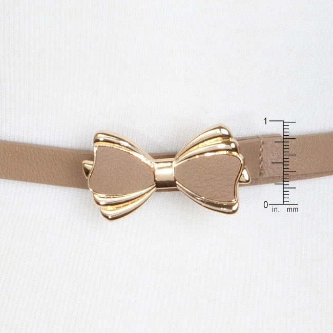 Bronze Chic Bowtie Belt