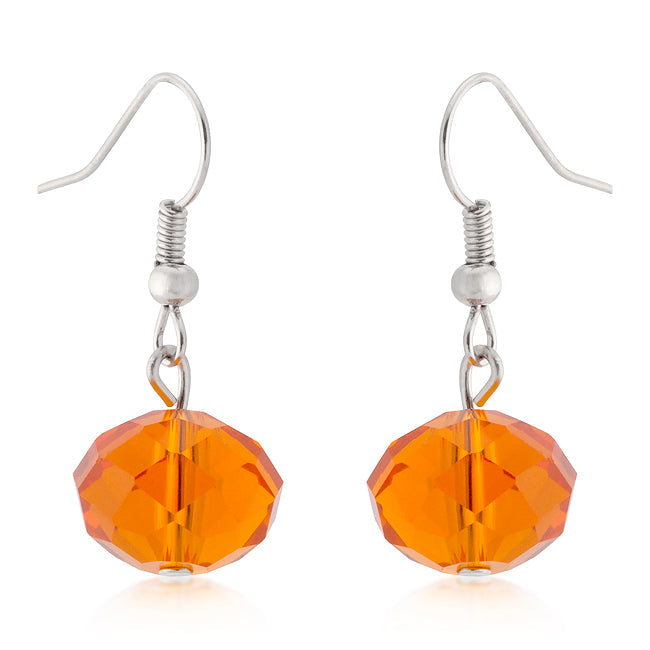 Crystal Pumpkin Earrings