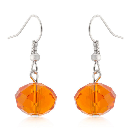 Crystal Pumpkin Earrings
