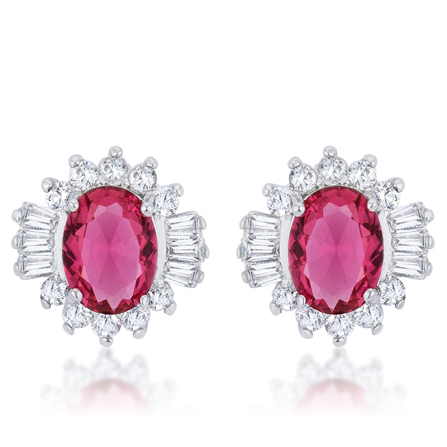 Lustrous Chandelier Stud Earrings