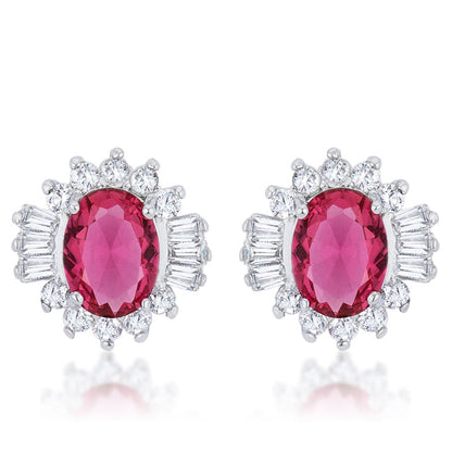 Lustrous Chandelier Stud Earrings