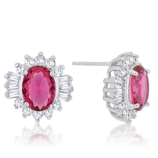 Lustrous Chandelier Stud Earrings