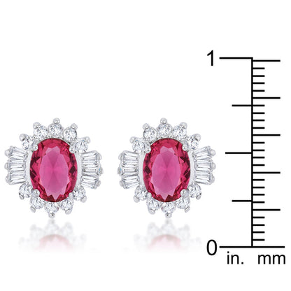 Lustrous Chandelier Stud Earrings