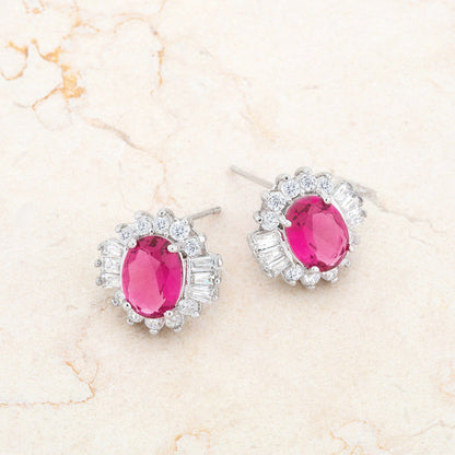 Lustrous Chandelier Stud Earrings