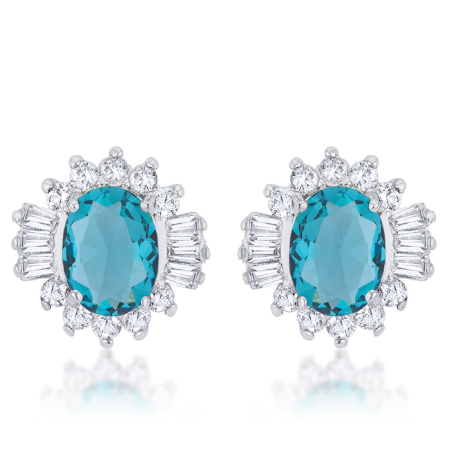 Lustrous Chandelier Stud Earrings