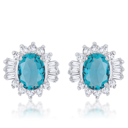 Lustrous Chandelier Stud Earrings