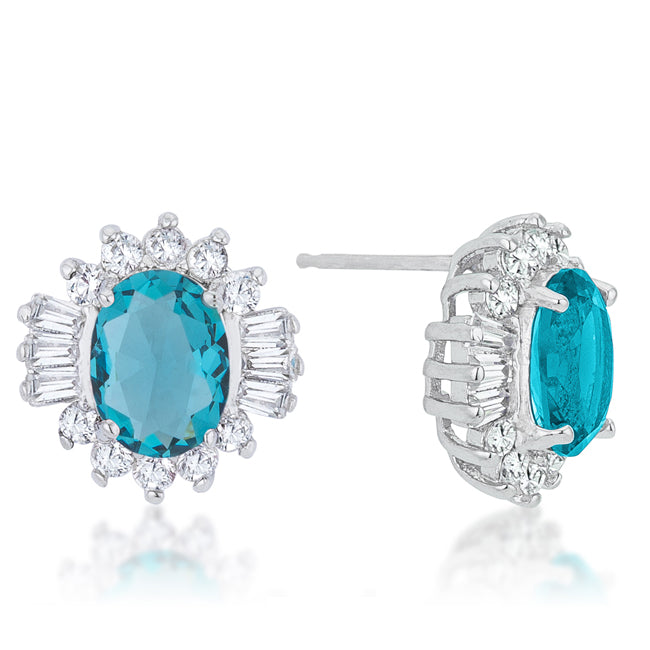 Lustrous Chandelier Stud Earrings