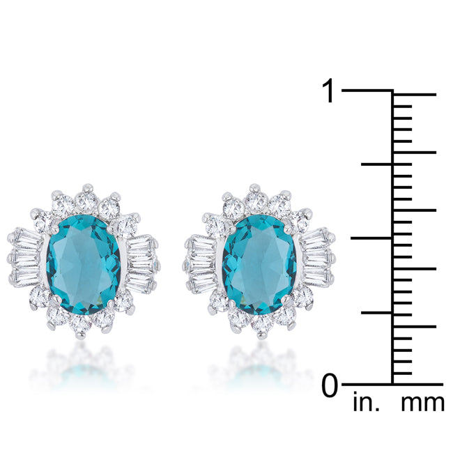 Lustrous Chandelier Stud Earrings