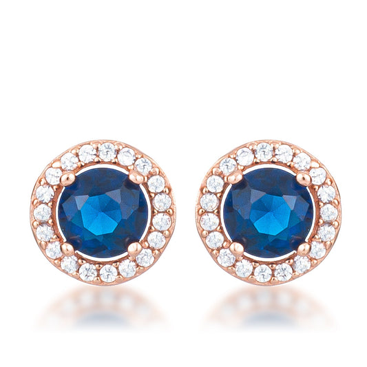 Stylin’ Sapphire Halo Earrings