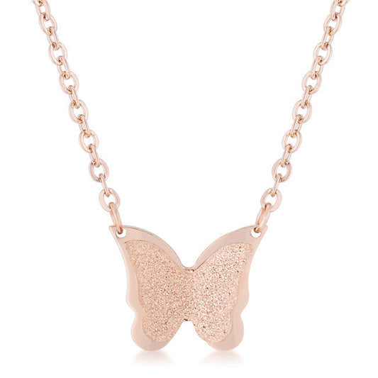 Butterfly Rose Symphony Necklace