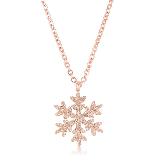 Stainless Snowflake Pendant