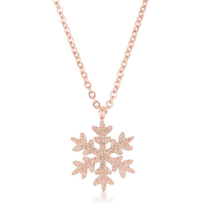 Stainless Snowflake Pendant