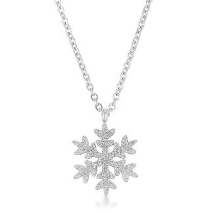 Stainless Snowflake Pendant