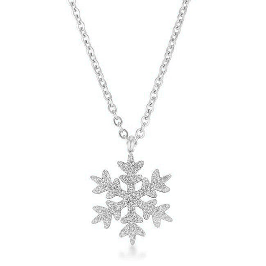 Stainless Snowflake Pendant