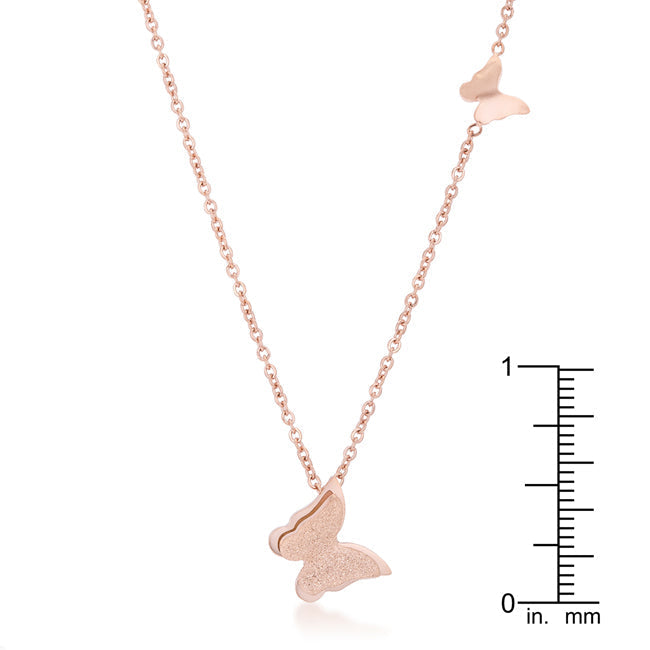 Butterfly Rose Symphony Necklace