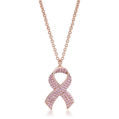 Pink Ribbon Awareness Pendant