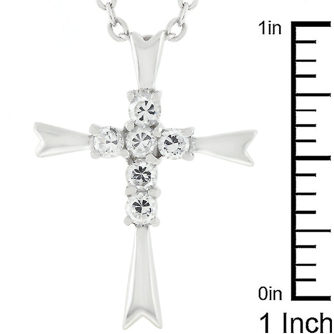 Silver Sanctity Cross Pendant