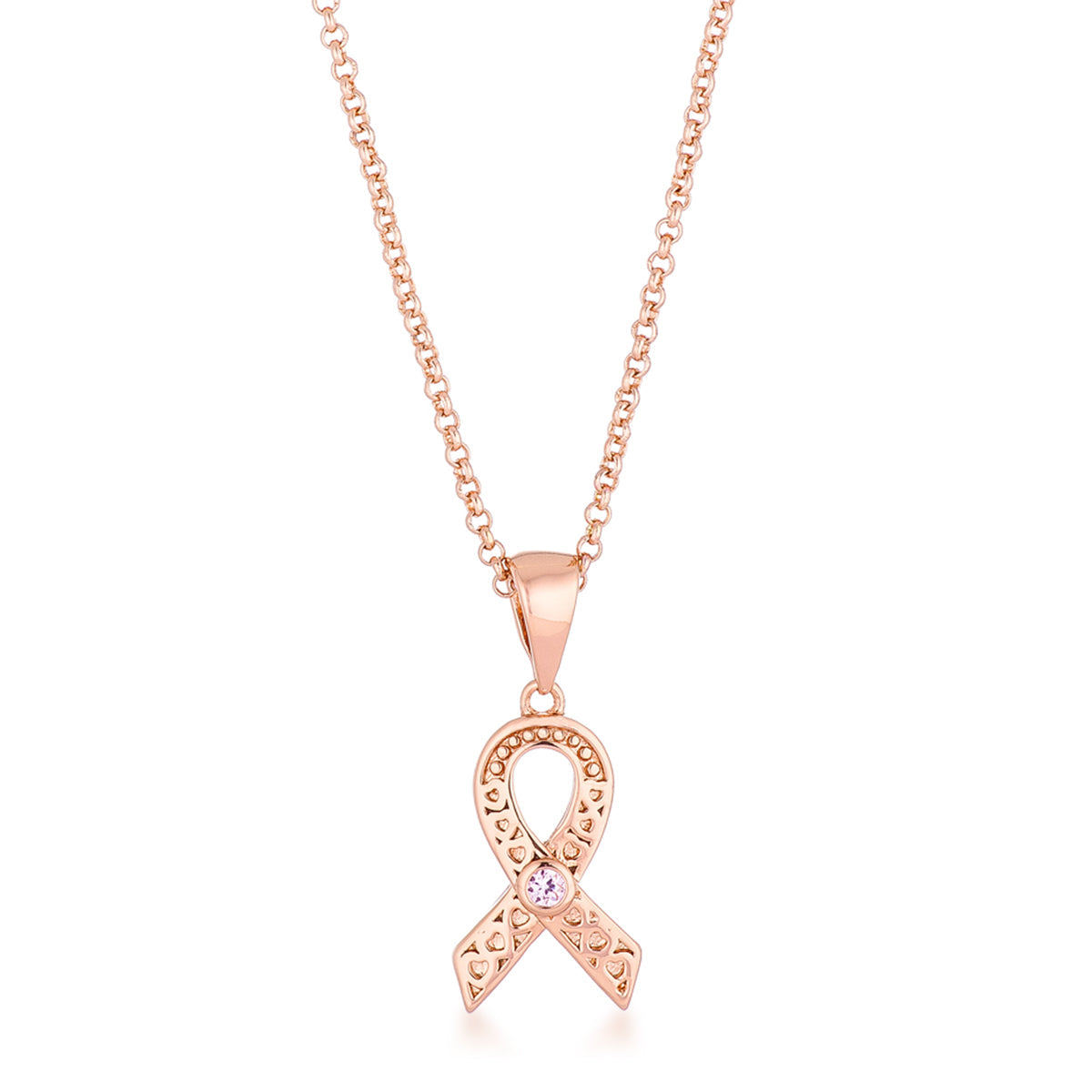 Pink Ribbon Awareness Pendant