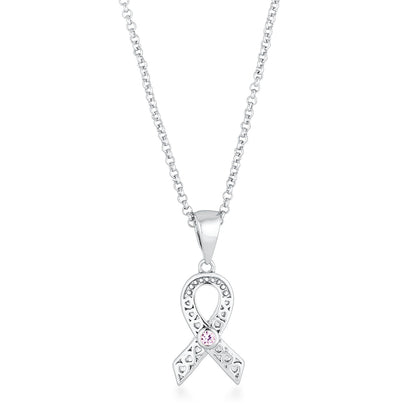 Pink Ribbon Awareness Pendant