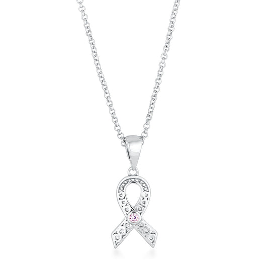 Pink Ribbon Awareness Pendant